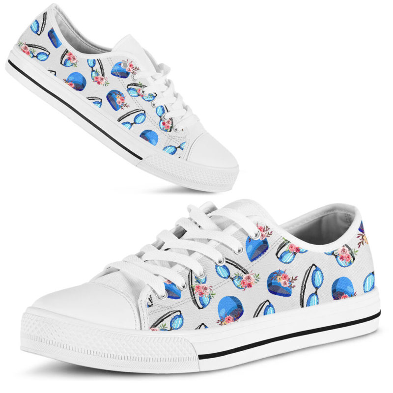 Swimming flower draw vintage low top - LQT@ summerlifepro Swimming6d5f@low-top 212937