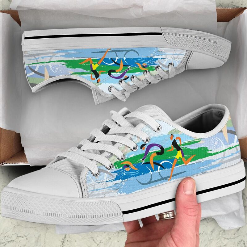 Triathlon - Stylized vector color Low Top SKY@ summerlifepro dfhftriath@low-top 206328