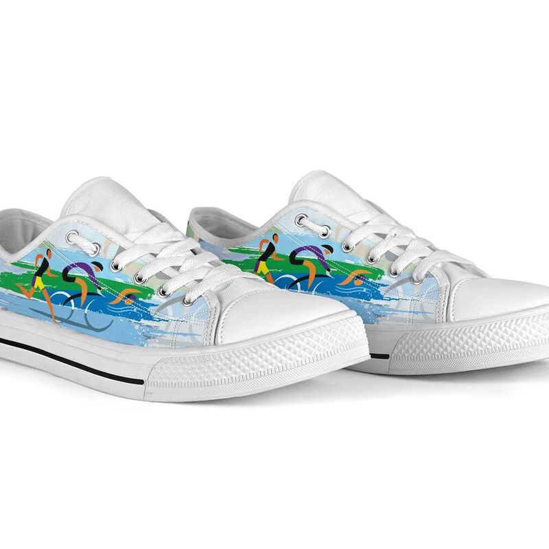 Triathlon - Stylized vector color Low Top SKY@ summerlifepro dfhftriath@low-top 206326