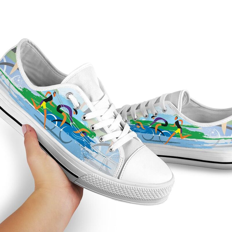 Triathlon - Stylized vector color Low Top SKY@ summerlifepro dfhftriath@low-top 206324