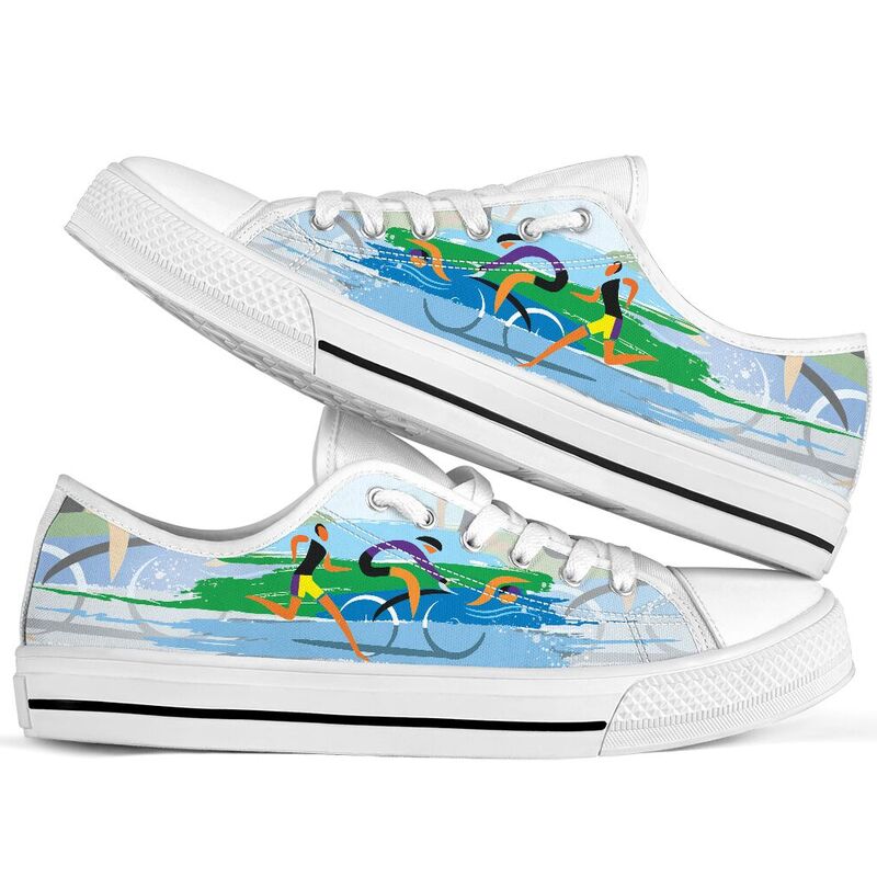 Triathlon - Stylized vector color Low Top SKY@ summerlifepro dfhftriath@low-top 206323