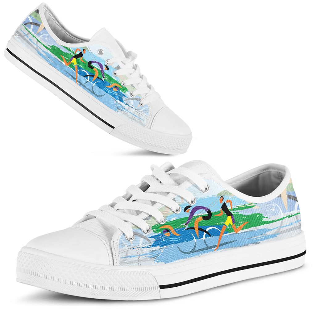 Triathlon - Stylized vector color Low Top SKY@ summerlifepro dfhftriath@low-top 206321