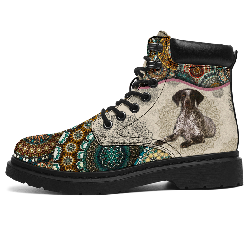 German Shorthaired Pointer - Vintage Mandala ASBOOT SKY KD@ animallovepro FGHFGJ@all-season-boots" 294677
