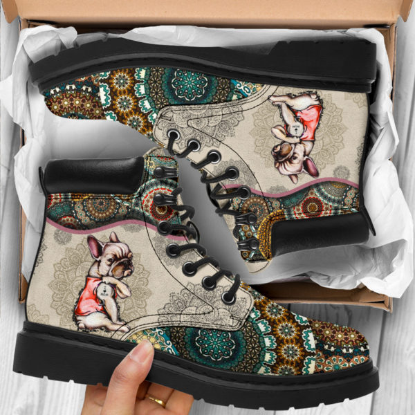 Pug - Vintage Mandala ASBOOT SKY@ animallovepro dsgdgag@all-season-boots" 293076