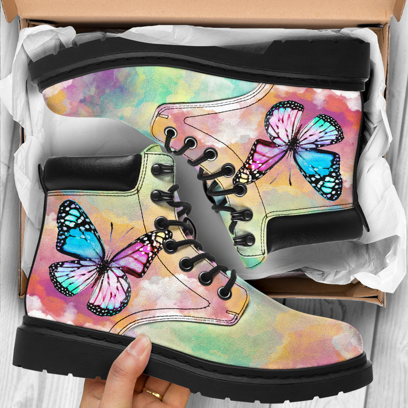 Butterfly Sky Watercolor ASBoot@ animallovepro butterflywatercolor860@all-season-boots" 292708