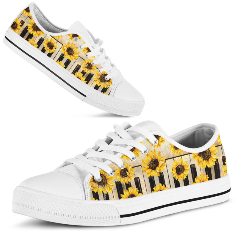 piano key vintage sunflower low top@ springlifepro pian67537853@low-top 260836