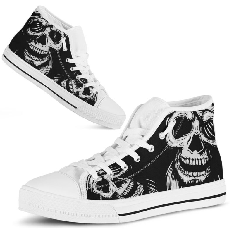 SKULL HIGH TOP SHOES@ lazaart HA2655@high-top" 233460