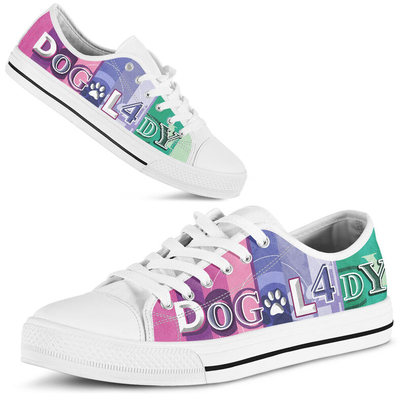 dog lady colorfull low top LQT 371797