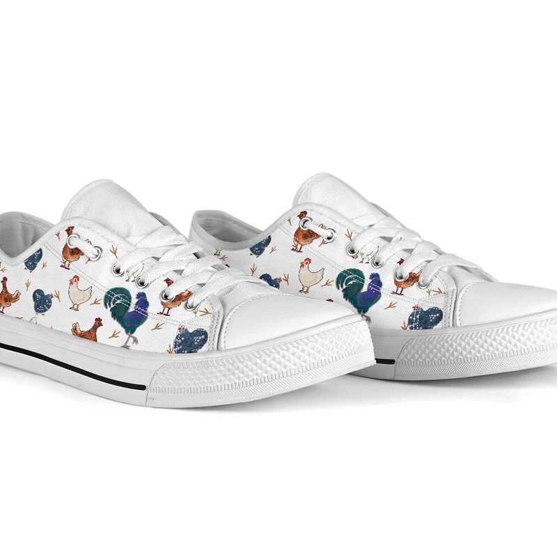 Chicken watercolor cute low top LQT 365051