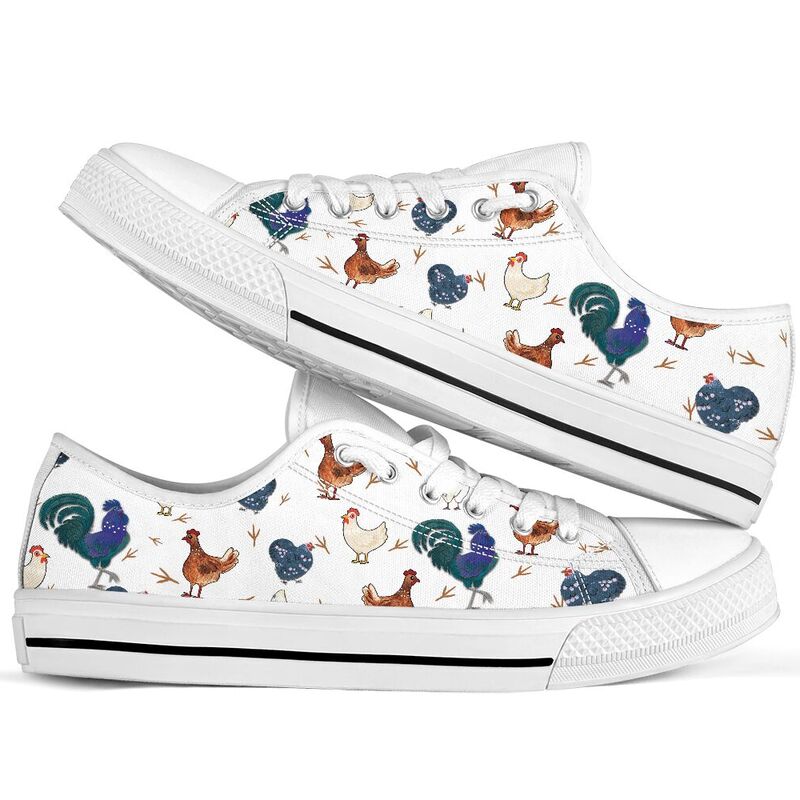 Chicken watercolor cute low top LQT 365048