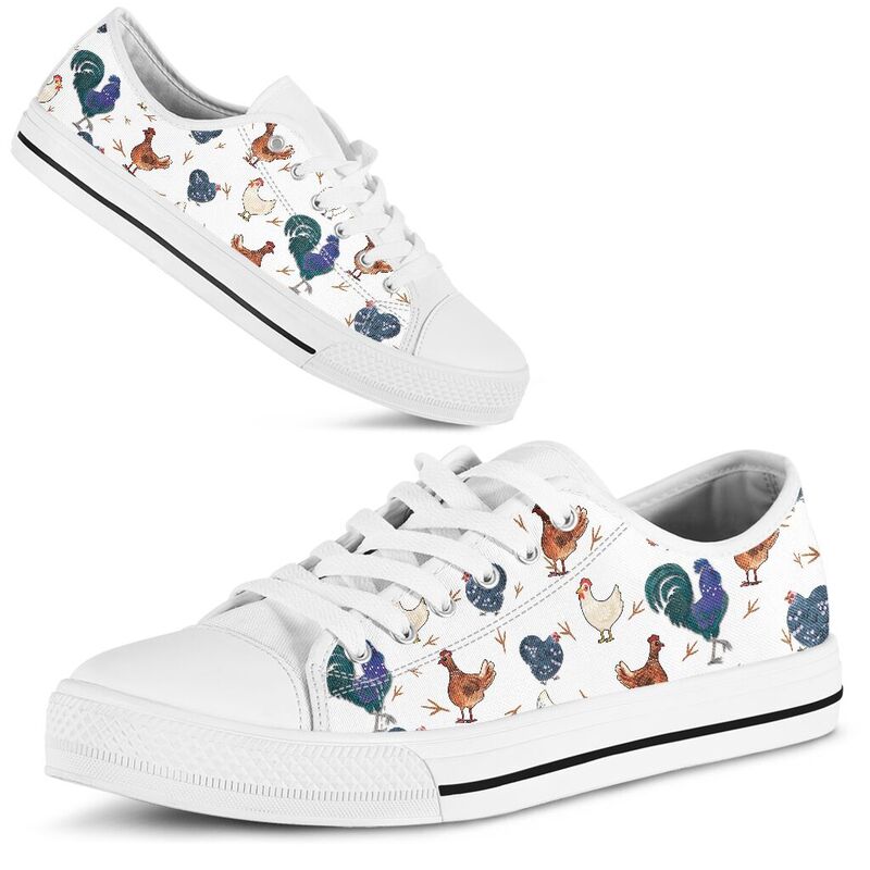 Chicken watercolor cute low top LQT 365047