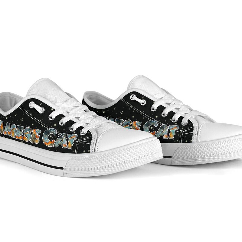 Siamese Cat Sky Watercolor Low Top - TL 362486