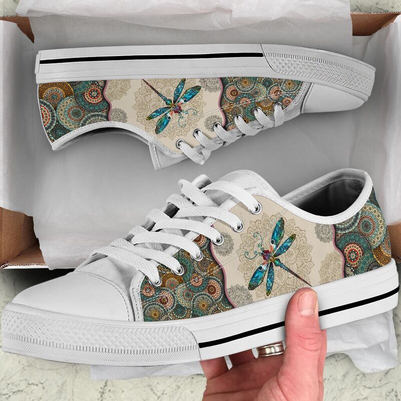 Dragonfly-Vintage-Mandala-Low-Top-SKY_7_20200621_040113_atbwvmlke Dragonfly - Vintage Mandala Low Top SKY 359923