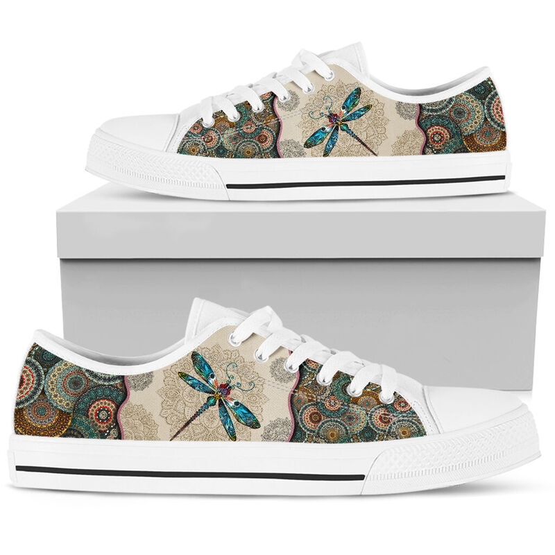 Dragonfly-Vintage-Mandala-Low-Top-SKY_6_20200621_040110_ewapurydv Dragonfly - Vintage Mandala Low Top SKY 359922