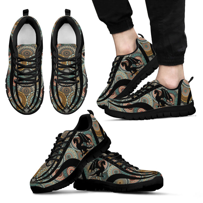 Vintage mandala@ silveryprint th01sho1drg5353@sneakers 335075