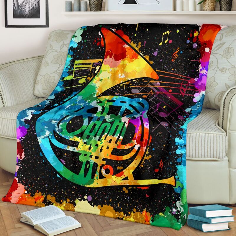 horn-watercolor-Blanket_Horn-Watercolor-Blanket-Fleece-Blanket-Personalized-Gifts-Custom-Blanket_2_20200723 horn watercolor Blanket@_springlifepro_horn768986@premium-blanket Horn Watercolor Blanket Fleece Blanket, Personalized Gifts, Custom Blanket 603718