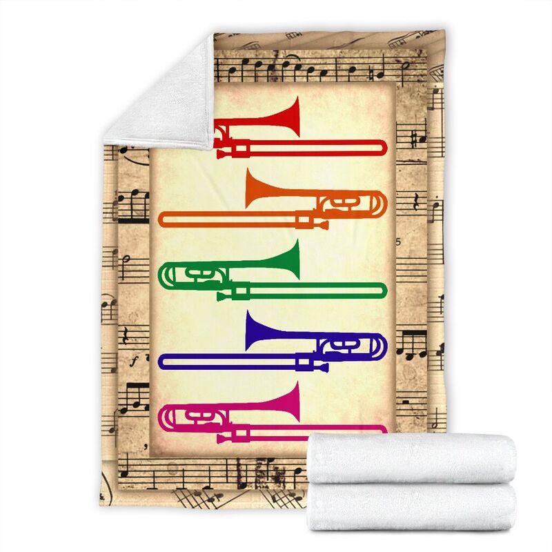 bass trombone colors blanket@_springlifepro_bass456trombone56sf5@premium-blanket Bass Trombone Colors Blanket Fleece Blanket, Personalized Gifts, Custom Blanket 600997