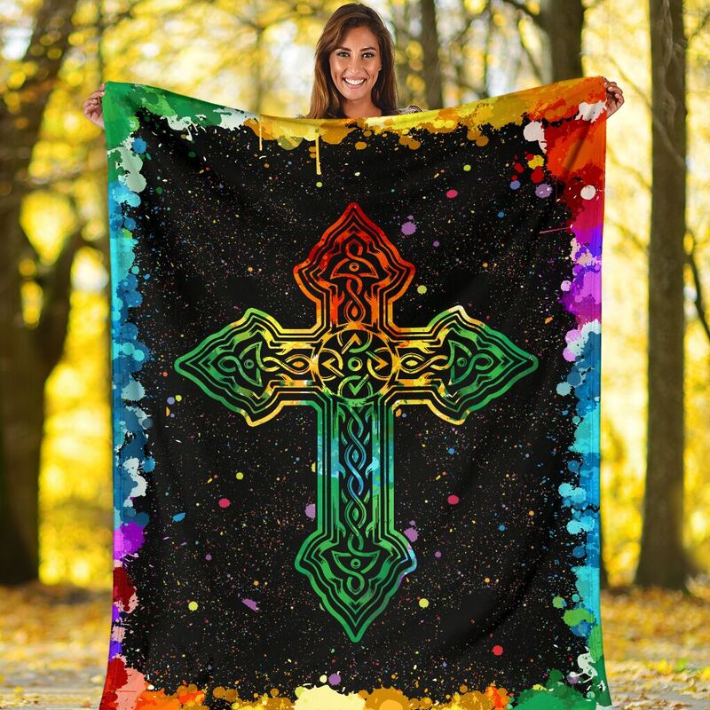 Irish-Cross-watercolor-Blanket_Irish-Cross-Watercolor-Blanket-Fleece-Blanket-Personalized-Gifts-Custom-Blanket_5_20200723 Irish Cross watercolor Blanket@_springlifepro_iriart6356e@premium-blanket Irish Cross Watercolor Blanket Fleece Blanket, Personalized Gifts, Custom Blanket 600787