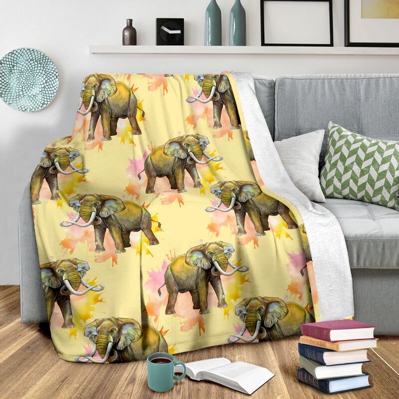 Elephant-Watercolor-Yellow-Blanket-TL_Elephant-Watercolor-Yellow-Blanket-Tl-Fleece-Blanket-Personalized-Gifts-Custom-Blanket_3_20200721 Elephant Watercolor Yellow Blanket - TL@_animallovepro_dsaf3436@premium-blanket Elephant Watercolor Yellow Blanket - Tl Fleece Blanket, Personalized Gifts, Custom Blanket 595478