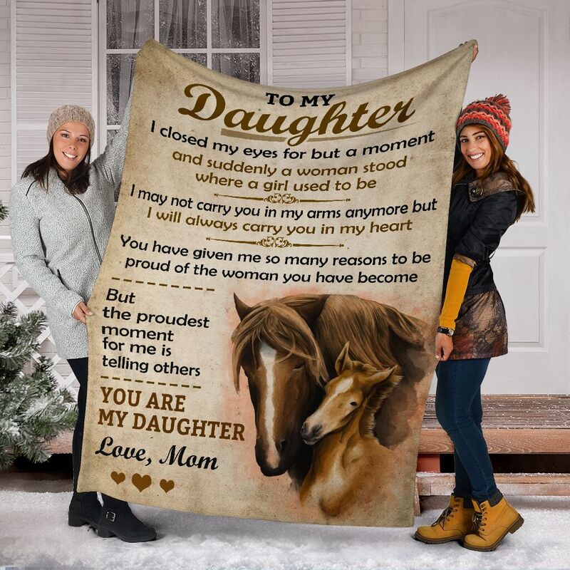 Horse-To-my-Daughter-Art-Vintage-Blanket_Horse-To-My-Daughter-Art-Vintage-Blanket-Fleece-Blanket-Personalized-Gifts-Custom-Blanket_6_20200721 Horse - To my Daughter Art Vintage Blanket@_animallovepro_gkjl@premium-blanket Horse - To My Daughter Art Vintage Blanket Fleece Blanket, Personalized Gifts, Custom Blanket 594948