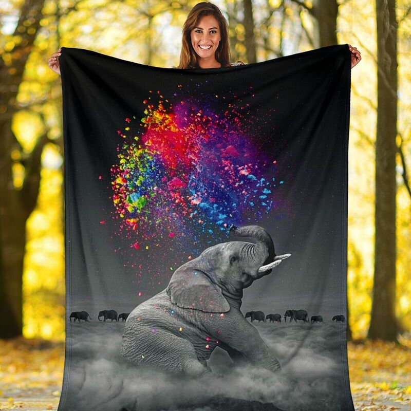 Elephant-Colorful-Blanket-SKY_Elephant-Colorful-Blanket-Sky-Fleece-Blanket-Personalized-Gifts-Custom-Blanket_5_20200721 Elephant Colorful Blanket SKY@_animallovepro_eleco3094d@premium-blanket Elephant Colorful Blanket Sky Fleece Blanket, Personalized Gifts, Custom Blanket 591996