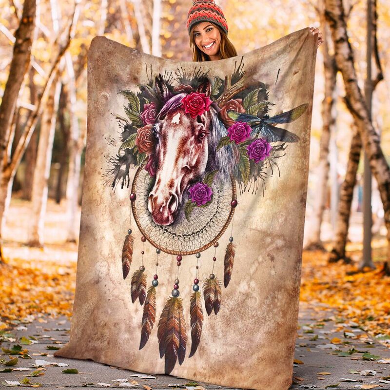 Horse-Flower-Art-Vintage-Blanket_Horse-Flower-Art-Vintage-Blanket-Fleece-Blanket-Personalized-Gifts-Custom-Blanket_4_20200721 Horse Flower Art Vintage Blanket@_proudteaching_sfsdfg@premium-blanket Horse Flower Art Vintage Blanket Fleece Blanket, Personalized Gifts, Custom Blanket 588484