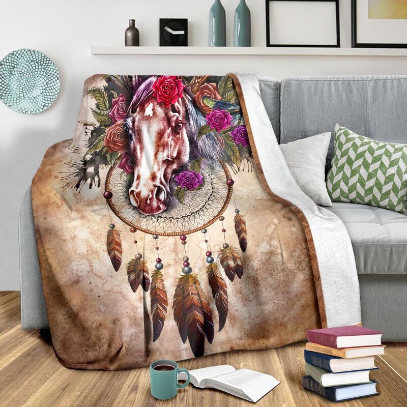 Horse-Flower-Art-Vintage-Blanket_Horse-Flower-Art-Vintage-Blanket-Fleece-Blanket-Personalized-Gifts-Custom-Blanket_3_20200721 Horse Flower Art Vintage Blanket@_proudteaching_sfsdfg@premium-blanket Horse Flower Art Vintage Blanket Fleece Blanket, Personalized Gifts, Custom Blanket 588483