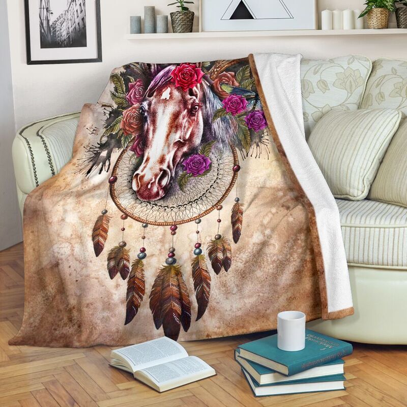 Horse-Flower-Art-Vintage-Blanket_Horse-Flower-Art-Vintage-Blanket-Fleece-Blanket-Personalized-Gifts-Custom-Blanket_1_20200721 Horse Flower Art Vintage Blanket@_proudteaching_sfsdfg@premium-blanket Horse Flower Art Vintage Blanket Fleece Blanket, Personalized Gifts, Custom Blanket 588481