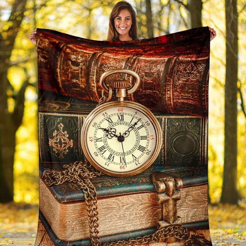 BOOK-CLOCK-VINTAGE-PRE-BLANKET_Book-Clock-Vintage-Pre-Blanket-Fleece-Blanket-Personalized-Gifts-Custom-Blanket_5_20200721 BOOK CLOCK VINTAGE PRE BLANKET@_proudteaching_BOO2b323@premium-blanket Book Clock Vintage Pre Blanket Fleece Blanket, Personalized Gifts, Custom Blanket 587766