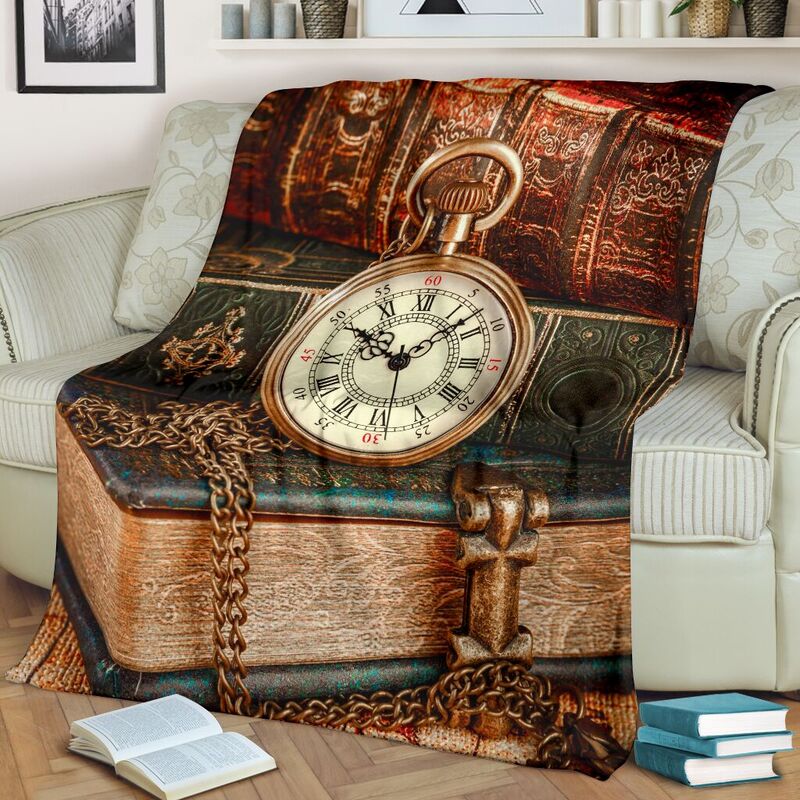 BOOK-CLOCK-VINTAGE-PRE-BLANKET_Book-Clock-Vintage-Pre-Blanket-Fleece-Blanket-Personalized-Gifts-Custom-Blanket_2_20200721 BOOK CLOCK VINTAGE PRE BLANKET@_proudteaching_BOO2b323@premium-blanket Book Clock Vintage Pre Blanket Fleece Blanket, Personalized Gifts, Custom Blanket 587763
