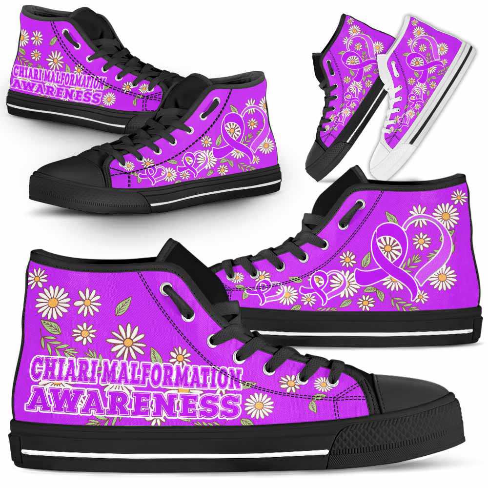 HTS-U-Awareness-DaisyRibbonColorfulBG-Chiari_Malformation-14_Chiari-Malformation-Awareness-Daisy-Ribbon-High-Top-Shoes-Women-Men-Fighter-Survivor-Gift-_1_20200817 HTS-U-Awareness-DaisyRibbonColorfulBG-Chiari_Malformation-14@ Daisy Ribbon Colorful BG Chiari Malformation 14-Chiari Malformation Awareness Daisy Ribbon High Top Shoes Women Men. Fighter Survivor Gift.