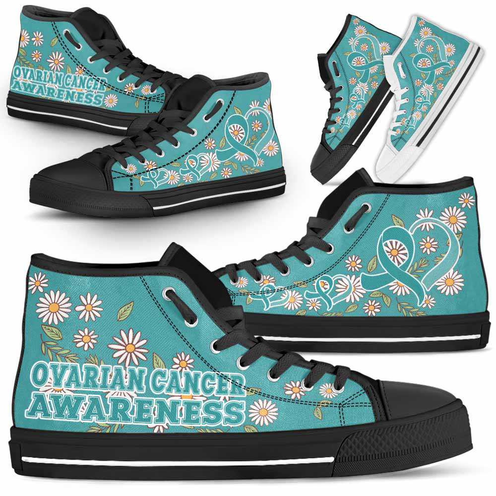 HTS-U-Awareness-DaisyRibbonColorfulBG-Ovarian_Cancer-32_Ovarian-Cancer-Awareness-Daisy-Ribbon-High-Top-Shoes-Women-Men-Fighter-Survivor-Gift-_1_20200817 HTS-U-Awareness-DaisyRibbonColorfulBG-Ovarian_Cancer-32@ Daisy Ribbon Colorful BG Ovarian Cancer 32-Ovarian Cancer Awareness Daisy Ribbon High Top Shoes Women Men. Fighter Survivor Gift.