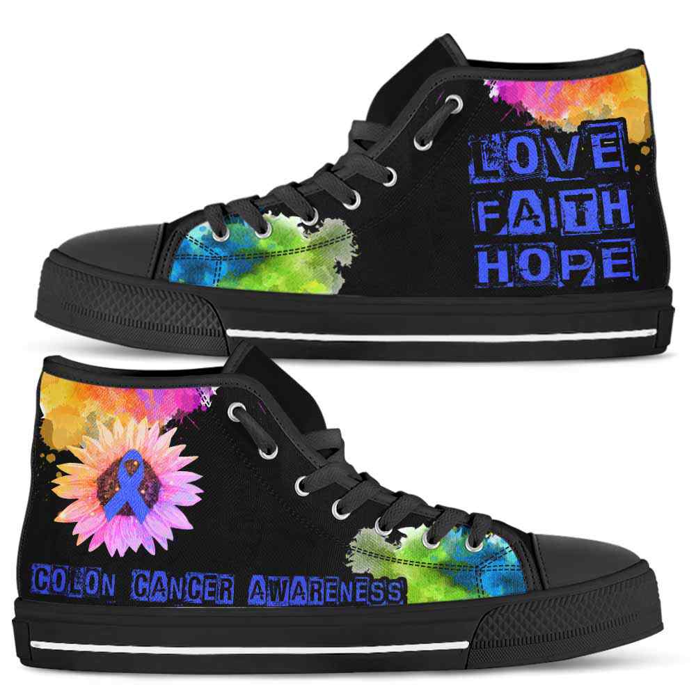 HTS-U-Awareness-LoveFaithHopeWatercolor-Colon_Cancer-15_Colon-Cancer-Colorectal-Cancer-Awareness-Ribbon-Watercolor-High-Top-Shoes-Fighter-Survivor-Gift-_2_20200817 HTS-U-Awareness-LoveFaithHopeWatercolor-Colon_Cancer-15@ Love Faith Hope Watercolor Colon Cancer 15-Colon Cancer Colorectal Cancer Awareness Ribbon Watercolor High Top Shoes. Fighter Survivor Gift.