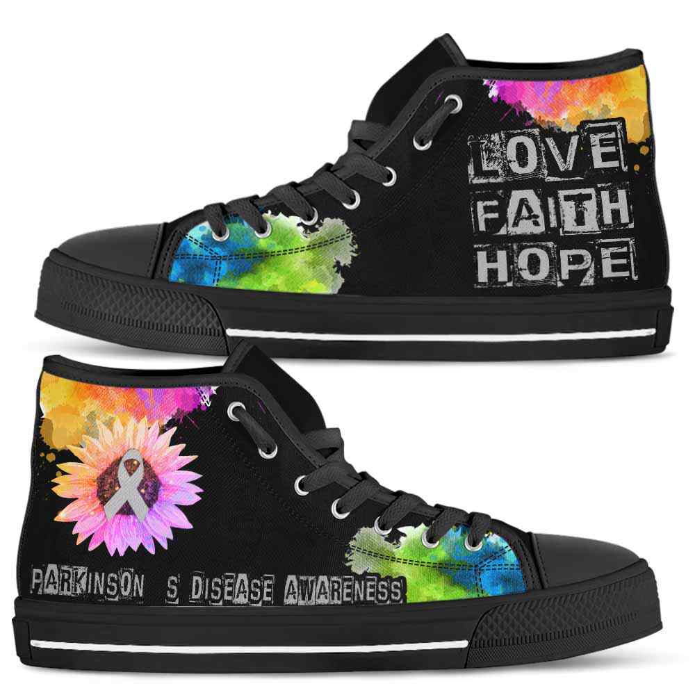 HTS-U-Awareness-LoveFaithHopeWatercolor-Parkinsons_Disease-33_Parkinson-S-Disease-Awareness-Ribbon-Watercolor-High-Top-Shoes-Faith-Hope-Love-Fighter-Survivor-Gift-_2_20200817 HTS-U-Awareness-LoveFaithHopeWatercolor-Parkinson's_Disease-33@ Love Faith Hope Watercolor Parkinson's Disease 33-Parkinson'S Disease Awareness Ribbon Watercolor High Top Shoes. Faith Hope Love Fighter Survivor Gift.