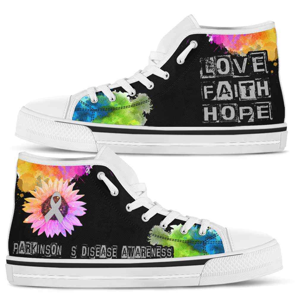 HTS-U-Awareness-LoveFaithHopeWatercolor-Parkinsons_Disease-33_Parkinson-S-Disease-Awareness-Ribbon-Watercolor-High-Top-Shoes-Faith-Hope-Love-Fighter-Survivor-Gift-_3_20200817 HTS-U-Awareness-LoveFaithHopeWatercolor-Parkinson's_Disease-33@ Love Faith Hope Watercolor Parkinson's Disease 33-Parkinson'S Disease Awareness Ribbon Watercolor High Top Shoes. Faith Hope Love Fighter Survivor Gift.