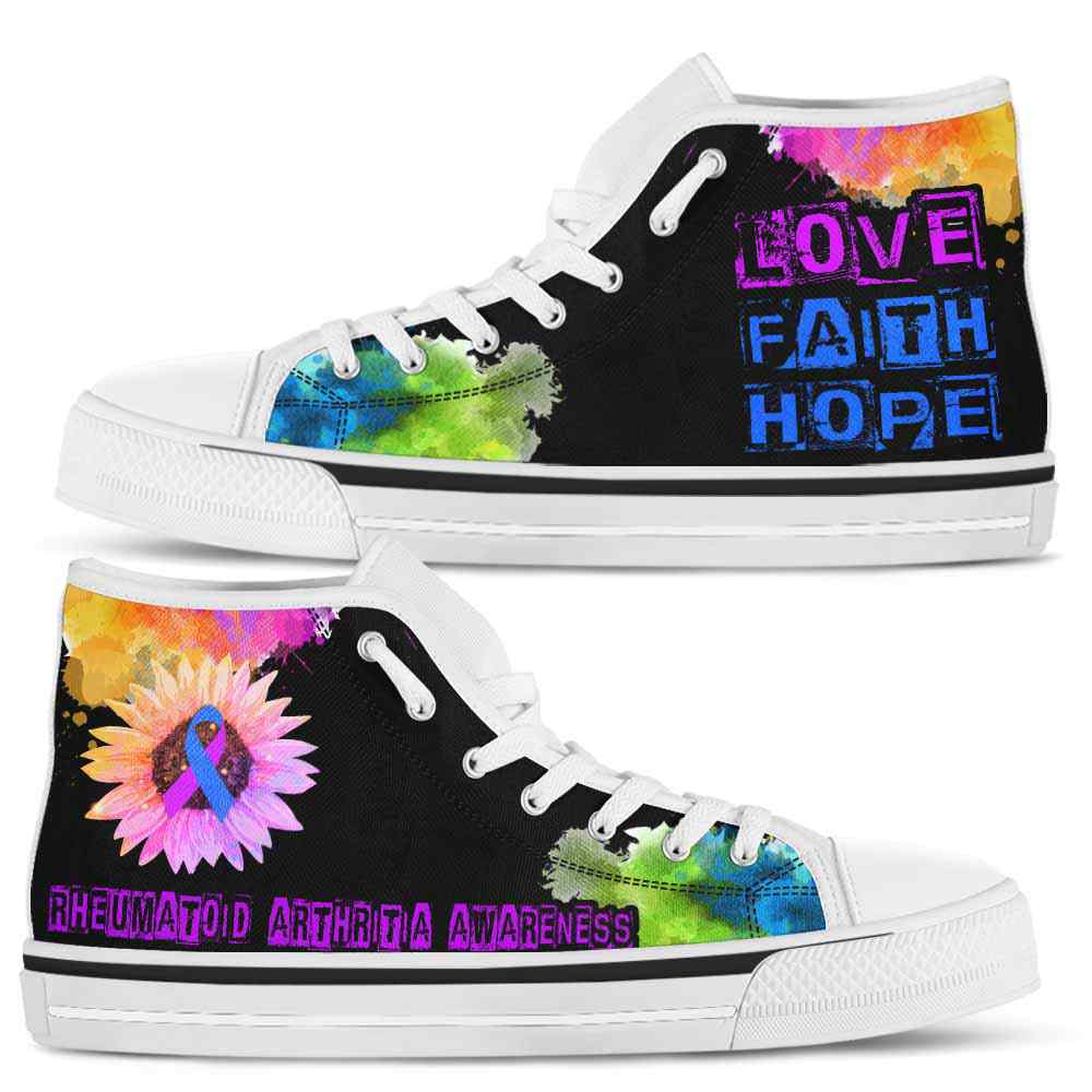HTS-U-Awareness-LoveFaithHopeWatercolor-Rheumatoid_Arthritia-36_Rheumatoid-Arthritia-Awareness-Ribbon-Watercolor-High-Top-Shoes-Faith-Hope-Love-Fighter-Survivor-Gift-_3_20200817 HTS-U-Awareness-LoveFaithHopeWatercolor-Rheumatoid_Arthritia-36@ Love Faith Hope Watercolor Rheumatoid Arthritia 36-Rheumatoid Arthritia Awareness Ribbon Watercolor High Top Shoes. Faith Hope Love Fighter Survivor Gift.