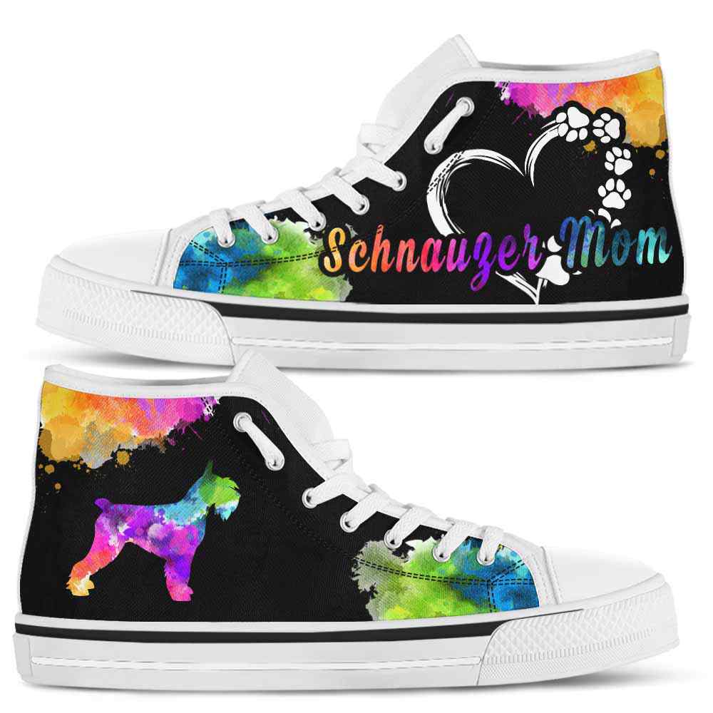 HTS-U-Dog-WatercolorDogMom-Schnauzer-21_Schnauzer-Mom-Dog-Lovers-Watercolor-High-Top-Shoes-Gift-Women-Dog-Mom-Colorful-Custom-Shoes-_3_20200815 HTS-U-Dog-WatercolorDogMom-Schnauzer-21@ Watercolor Dog Mom Schnauzer 21-Schnauzer Mom Dog Lovers Watercolor High Top Shoes Gift Women. Dog Mom Colorful Custom Shoes.