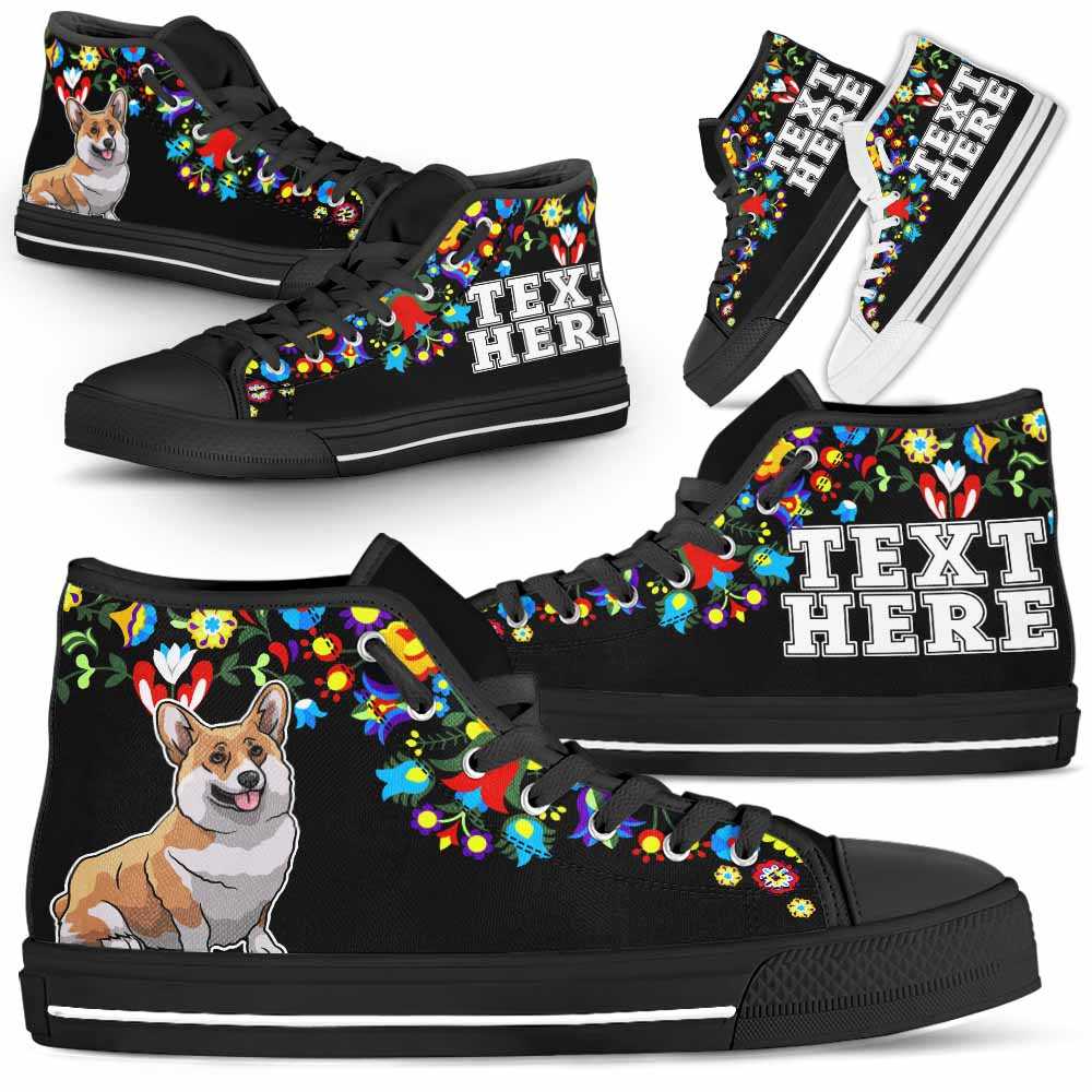 HTS-W-Dog-Embroidery12-Corgi-18_Corgi-Dog-Lovers-Canvas-Shoes-Colorful-Floral-Flower-High-Top-Shoes-Gift-Men-Women-Dog-Mom-Dog-Dad-Custom-Shoes-_1_20200827 HTS-W-Dog-Embroidery12-Corgi-18@undefined-Corgi Dog Lovers Canvas Shoes Colorful Floral Flower High Top Shoes Gift Men Women. Dog Mom Dog Dad Custom Shoes.