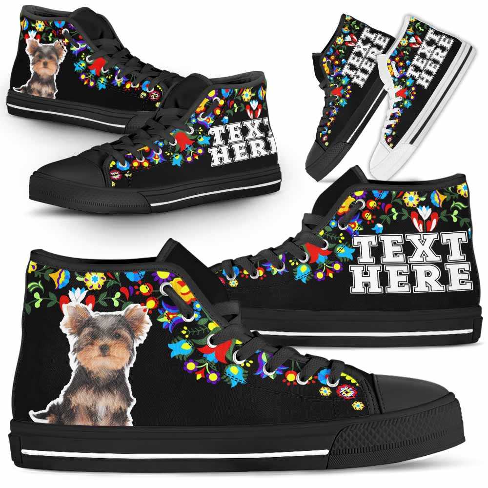 HTS-W-Dog-Embroidery12-Yorkie-66_Yorkie-Dog-Lovers-Canvas-Shoes-Colorful-Floral-Flower-High-Top-Shoes-Gift-Men-Women-Dog-Mom-Dog-Dad-Custom-Shoes-Yorkshire-Terrier_1_20200827 HTS-W-Dog-Embroidery12-Yorkie-66@undefined-Yorkie Dog Lovers Canvas Shoes Colorful Floral Flower High Top Shoes Gift Men Women. Dog Mom Dog Dad Custom Shoes. Yorkshire Terrier