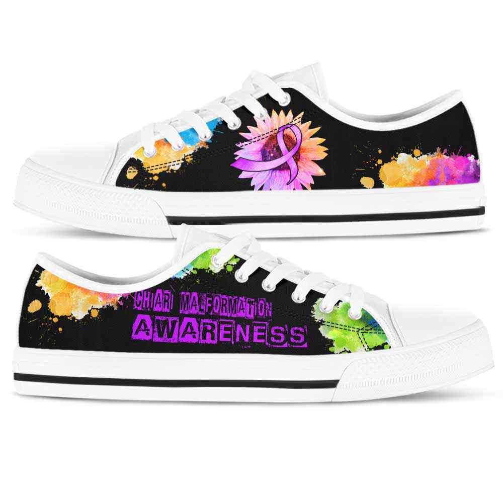 LTS-U-Awareness-WatercolorSunflowerRibbon-Chiari_Malformation-14_Chiari-Malformation-Awareness-Ribbon-Low-Top-Shoes-Watercolor-Sunflower-Fighter-Survivor-Gift-_3_20200817 LTS-U-Awareness-WatercolorSunflowerRibbon-Chiari_Malformation-14@ Watercolor Sunflower Ribbon Chiari Malformation 14-Chiari Malformation Awareness Ribbon Low Top Shoes Watercolor Sunflower. Fighter Survivor Gift.