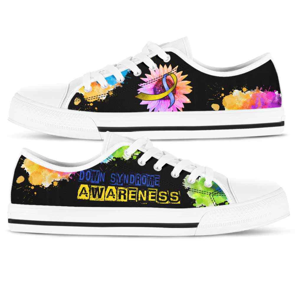 LTS-U-Awareness-WatercolorSunflowerRibbon-Down_Syndrome-18_Down-Syndrome-Awareness-Ribbon-Low-Top-Shoes-Watercolor-Sunflower-Fighter-Survivor-Gift-_3_20200817 LTS-U-Awareness-WatercolorSunflowerRibbon-Down_Syndrome-18@ Watercolor Sunflower Ribbon Down Syndrome 18-Down Syndrome Awareness Ribbon Low Top Shoes Watercolor Sunflower. Fighter Survivor Gift.