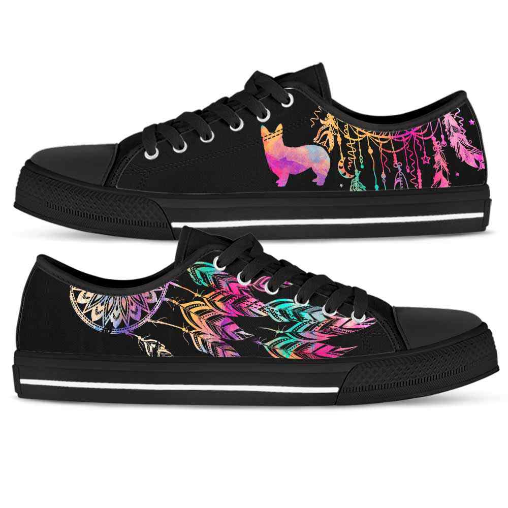LTS-W-Dog-ColorfulDreamcatcher-Corgi-8_Corgi-Dog-Lovers-Dreamcatcher-Low-Top-Shoes-Gift-Men-Women-Dog-Mom-Dog-Dad-Custom-Shoes-_2_20200813 LTS-W-Dog-ColorfulDreamcatcher-Corgi-8@ Colorful Dreamcatcher Corgi 8-Corgi Dog Lovers Dreamcatcher Low Top Shoes Gift Men Women. Dog Mom Dog Dad Custom Shoes.