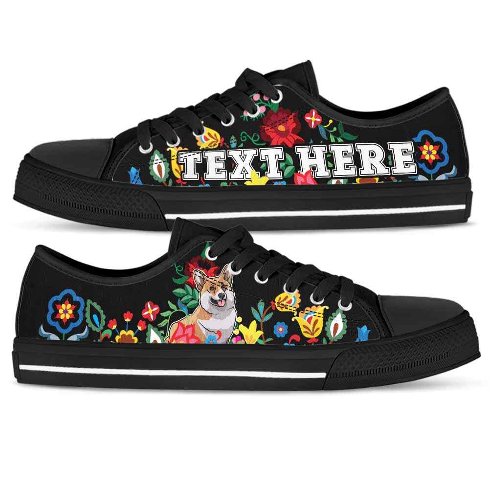 LTS-W-Dog-Embroidery11-Corgi-18_Corgi-Dog-Lovers-Tennis-Shoes-Gym-Low-Top-Shoes-Colorful-Flower-Gift-Men-Women-Dog-Mom-Dog-Dad-Custom-Shoes-_2_20200827 LTS-W-Dog-Embroidery11-Corgi-18@undefined-Corgi Dog Lovers Tennis Shoes Gym Low Top Shoes Colorful Flower Gift Men Women. Dog Mom Dog Dad Custom Shoes.
