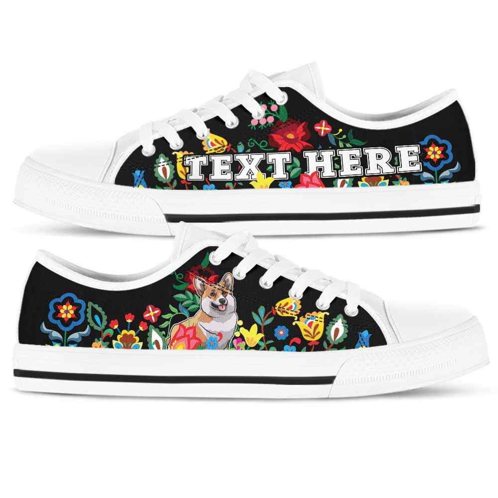 LTS-W-Dog-Embroidery11-Corgi-18_Corgi-Dog-Lovers-Tennis-Shoes-Gym-Low-Top-Shoes-Colorful-Flower-Gift-Men-Women-Dog-Mom-Dog-Dad-Custom-Shoes-_3_20200827 LTS-W-Dog-Embroidery11-Corgi-18@undefined-Corgi Dog Lovers Tennis Shoes Gym Low Top Shoes Colorful Flower Gift Men Women. Dog Mom Dog Dad Custom Shoes.