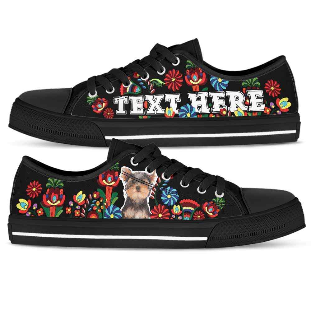 LTS-W-Dog-Embroidery13-Yorkie-66_Yorkie-Dog-Lovers-Tennis-Shoes-Colorful-Floral-Gym-Low-Top-Shoes-Gift-Women-Men-Dog-Mom-Dog-Dad-Custom-Shoes-Yorkshire-Terrier_2_20200828 LTS-W-Dog-Embroidery13-Yorkie-66@undefined-Yorkie Dog Lovers Tennis Shoes Colorful Floral Gym Low Top Shoes Gift Women Men. Dog Mom Dog Dad Custom Shoes. Yorkshire Terrier