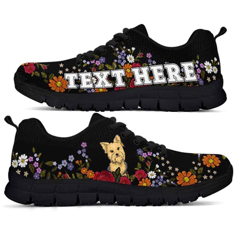 SS-W-Dog-Embroidery10-Yorkie-63_Yorkie-Colorful-Flower-Floral-Dog-Lovers-Sneakers-Gym-Running-Shoes-Gift-Women-Men-Dog-Mom-Dog-Dad-Custom-Shoes-Yorkshire-Terrier_2_20200829 SS-W-Dog-Embroidery10-Yorkie-63@undefined-Yorkie Colorful Flower Floral Dog Lovers Sneakers Gym Running Shoes Gift Women Men. Dog Mom Dog Dad Custom Shoes. Yorkshire Terrier