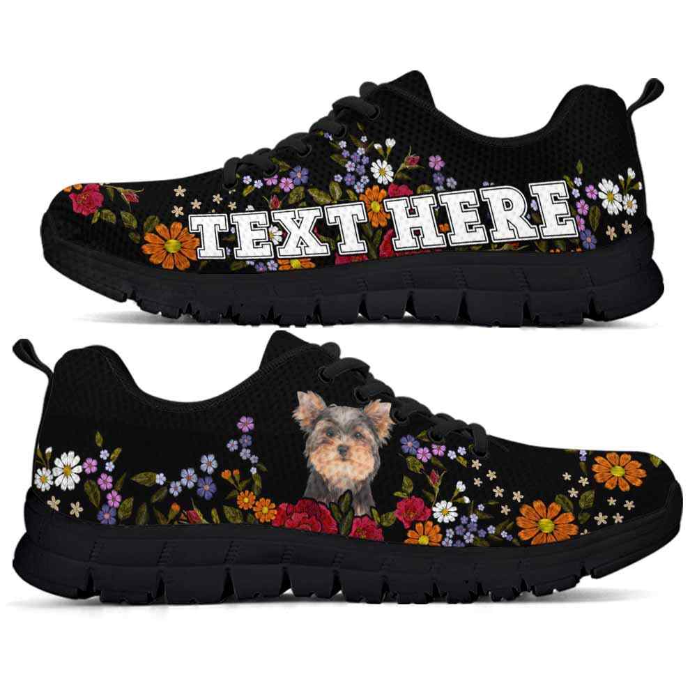 SS-W-Dog-Embroidery10-Yorkie-66_Yorkie-Colorful-Flower-Floral-Dog-Lovers-Sneakers-Gym-Running-Shoes-Gift-Women-Men-Dog-Mom-Dog-Dad-Custom-Shoes-Yorkshire-Terrier_2_20200829 SS-W-Dog-Embroidery10-Yorkie-66@undefined-Yorkie Colorful Flower Floral Dog Lovers Sneakers Gym Running Shoes Gift Women Men. Dog Mom Dog Dad Custom Shoes. Yorkshire Terrier