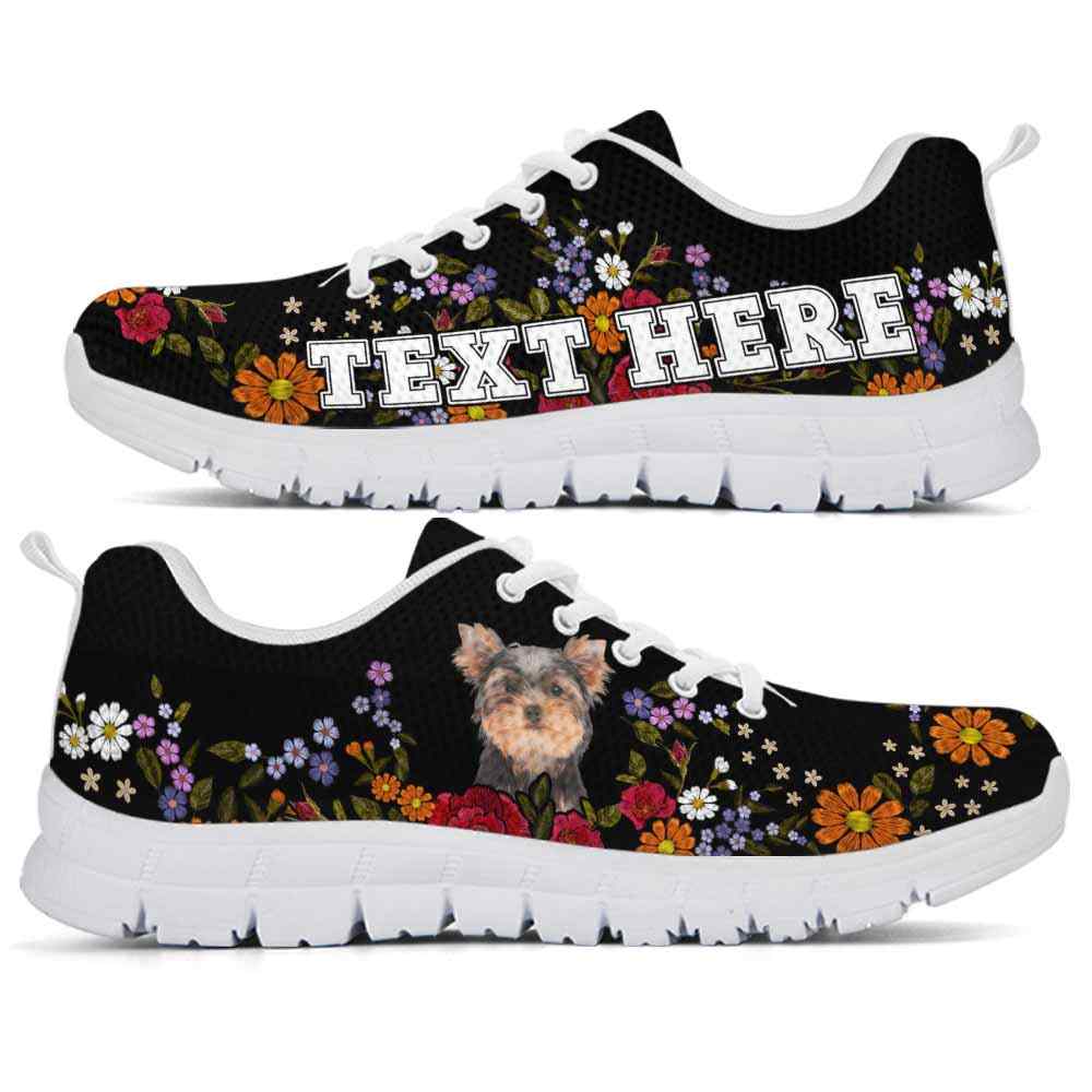 SS-W-Dog-Embroidery10-Yorkie-66_Yorkie-Colorful-Flower-Floral-Dog-Lovers-Sneakers-Gym-Running-Shoes-Gift-Women-Men-Dog-Mom-Dog-Dad-Custom-Shoes-Yorkshire-Terrier_3_20200829 SS-W-Dog-Embroidery10-Yorkie-66@undefined-Yorkie Colorful Flower Floral Dog Lovers Sneakers Gym Running Shoes Gift Women Men. Dog Mom Dog Dad Custom Shoes. Yorkshire Terrier
