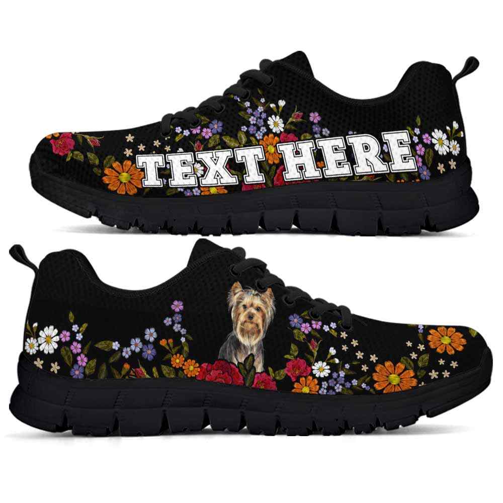 SS-W-Dog-Embroidery10-Yorkie-67_Yorkie-Colorful-Flower-Floral-Dog-Lovers-Sneakers-Gym-Running-Shoes-Gift-Women-Men-Dog-Mom-Dog-Dad-Custom-Shoes-Yorkshire-Terrier_2_20200829 SS-W-Dog-Embroidery10-Yorkie-67@undefined-Yorkie Colorful Flower Floral Dog Lovers Sneakers Gym Running Shoes Gift Women Men. Dog Mom Dog Dad Custom Shoes. Yorkshire Terrier