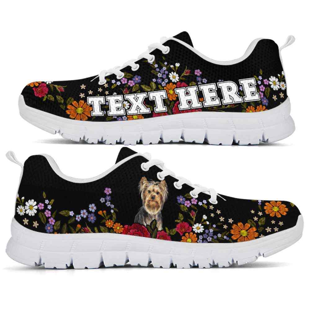 SS-W-Dog-Embroidery10-Yorkie-67_Yorkie-Colorful-Flower-Floral-Dog-Lovers-Sneakers-Gym-Running-Shoes-Gift-Women-Men-Dog-Mom-Dog-Dad-Custom-Shoes-Yorkshire-Terrier_3_20200829 SS-W-Dog-Embroidery10-Yorkie-67@undefined-Yorkie Colorful Flower Floral Dog Lovers Sneakers Gym Running Shoes Gift Women Men. Dog Mom Dog Dad Custom Shoes. Yorkshire Terrier